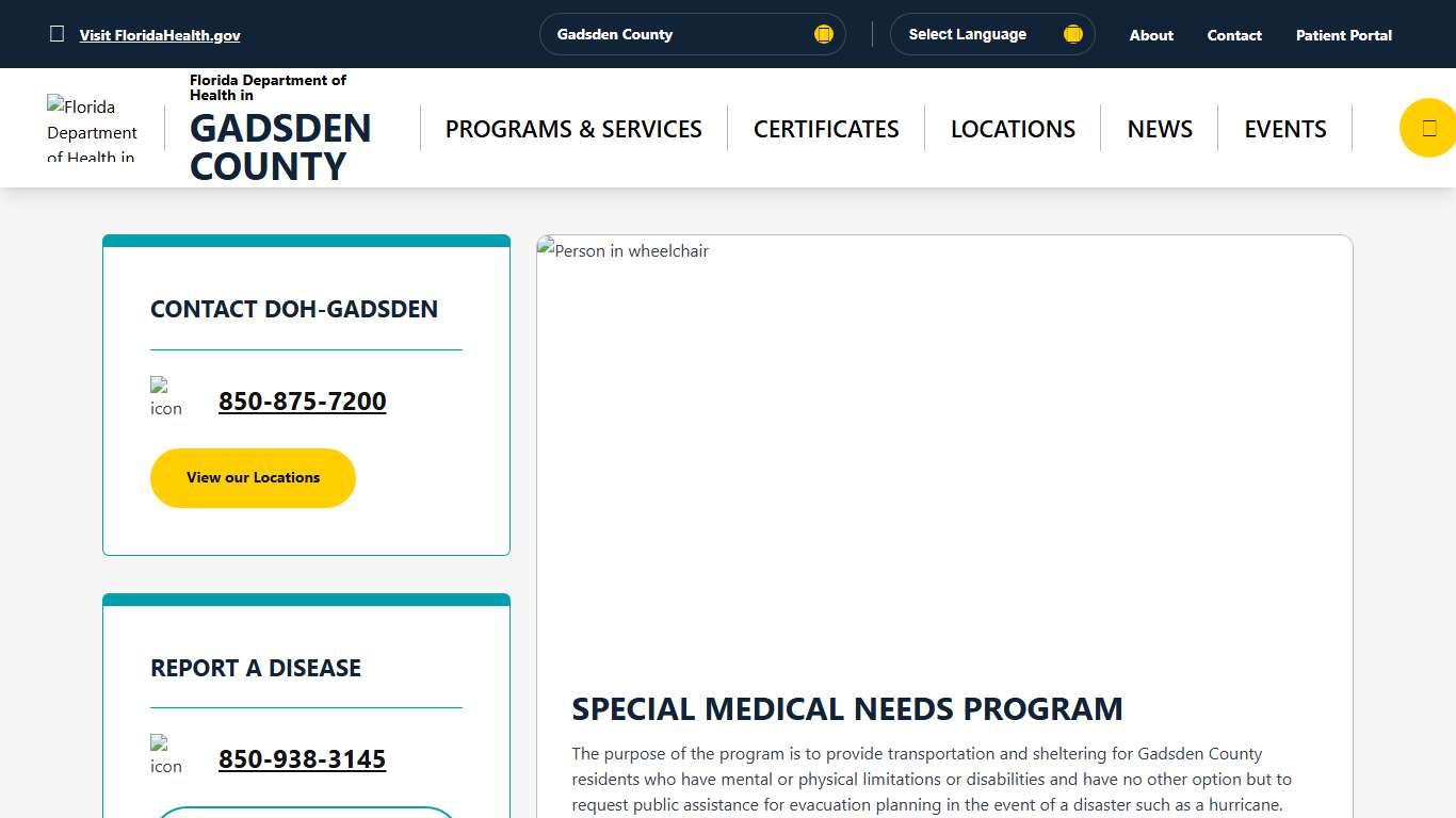 Home - Florida Department of Health in Gadsden County