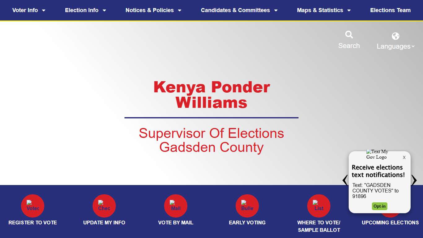 Offices up for Election 2026 – Gadsden County Supervisor of Elections